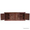 Picture of Antique Rustic Solid Wood 4 Door Buffet Sideboard