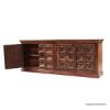 Picture of Antique Rustic Solid Wood 4 Door Buffet Sideboard