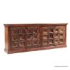 Picture of Antique Rustic Solid Wood 4 Door Buffet Sideboard