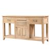 Picture of Contemporary Rustic Solid Wood 2 Drawer Large Sideboard