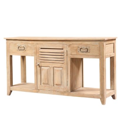 Picture of Contemporary Rustic Solid Wood 2 Drawer Large Sideboard