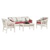 Picture of Pennsylvania Solid Wood Handcarved Moroccan 4 Piece Living Sofa Set