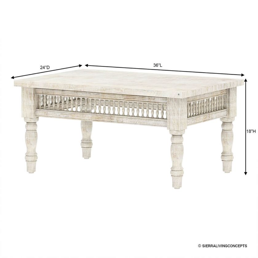 Pennsylvania Rectangle Coffee Table Dimension Image