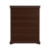 Picture of Classic  Handcrafted Mahogany Wood 5 Drawer Tall Dresser