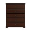 Picture of Classic  Handcrafted Mahogany Wood 5 Drawer Tall Dresser