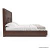 Picture of Madsen Solid Mahogany Wood Hand Carved Platform Bed