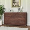 Picture of Madsen Mahogany Wood Double Dresser With 6 Drawers