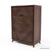 Picture of Madsen Mahogany Wood Tall Dresser With 4 Drawers