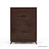 Picture of Madsen Mahogany Wood Tall Dresser With 4 Drawers