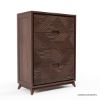 Picture of Madsen Mahogany Wood Tall Dresser With 4 Drawers