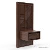 Picture of Madsen Solid Mahogany Wood Floating Nightstand With 1 Drawer
