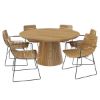 Picture of Zenad Outdoor Teak Wood Dining Table Set for 6