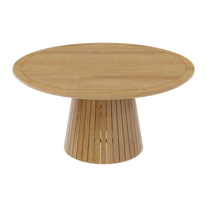 Picture of Zenad Outdoor Teak Wood Round Dining Table