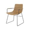Picture of Zenad Modern Teak Wood Outdoor Dining Chair with armrest