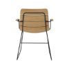 Picture of Zenad Modern Teak Wood Outdoor Dining Chair with armrest