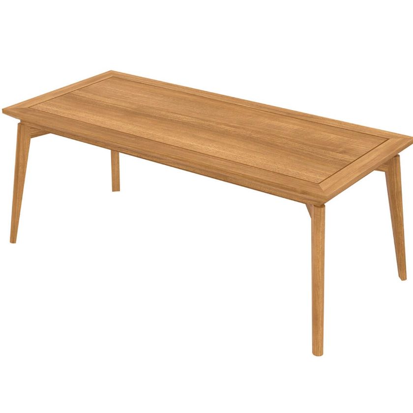 Picture of Bonavista Teak Wood Rectangular Mid Century Modern Dining Table