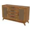 Picture of Bonavista Teak Wood 4 Drawer Rattan Large Buffet Cabinet