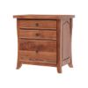 Picture of Congleton Live Edge Solid Wood Home Office Executive Desk with File Cabinet