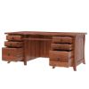 Picture of Congleton Live Edge Solid Wood Home Office Modern Executive Desk
