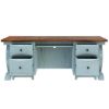 Picture of Eden Blue Solid Wood Home Office Executive Desk