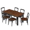 Picture of Bolsover Two Tone Solid Wood Farmhouse Dining Room Set