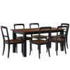 Picture of Bolsover Two Tone Solid Wood Farmhouse Dining Room Set