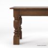 Picture of Adelanto Rustic Dark Teak Wood Dining Table Set For 8