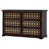 Picture of La Junta Diamond Empire Solid Wood Brass Inlay 6 Drawer Double Dresser