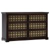 Picture of La Junta Diamond Empire Solid Wood Brass Inlay 6 Drawer Double Dresser