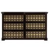 Picture of La Junta Diamond Empire Solid Wood Brass Inlay 6 Drawer Double Dresser