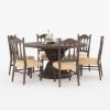Picture of Atherton Solid Teak Wood Handcrafted Dining Room Set