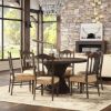 Picture of Atherton Solid Teak Wood Pedestal Round Dining Table For 6