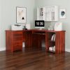 Picture of Orki Solid Wood L Shaped Computer Desk with Drawers