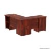 Picture of Orki Solid Wood L Shaped Computer Desk with Drawers