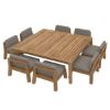 Picture of Prague Teak Outdoor Dining Set for 8