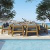 Picture of Prague Teak Wood Square Outdoor Dining Table