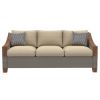 Picture of Mykonos Rattan Teak 3-Seat Outdoor Sofa