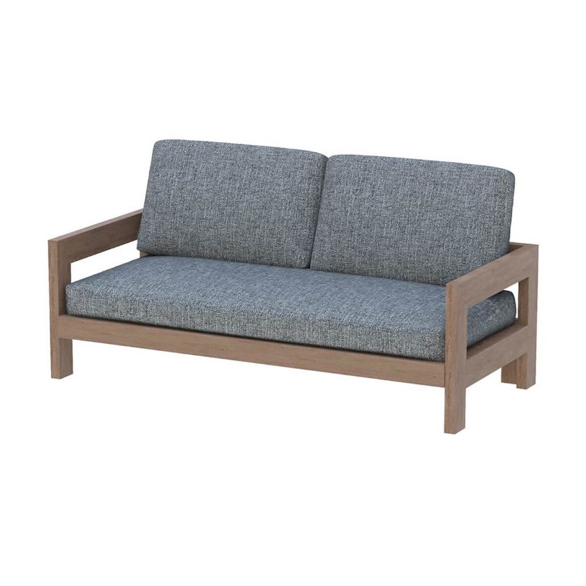 Picture of Santorini 3 Seater Teak Wood Outdoor Sofa