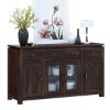 Picture of Sela Classic Rustic Solid Wood Large Buffet Cabinet with Drawers
