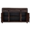 Picture of Sela Classic Rustic Solid Wood Large Buffet Cabinet with Drawers