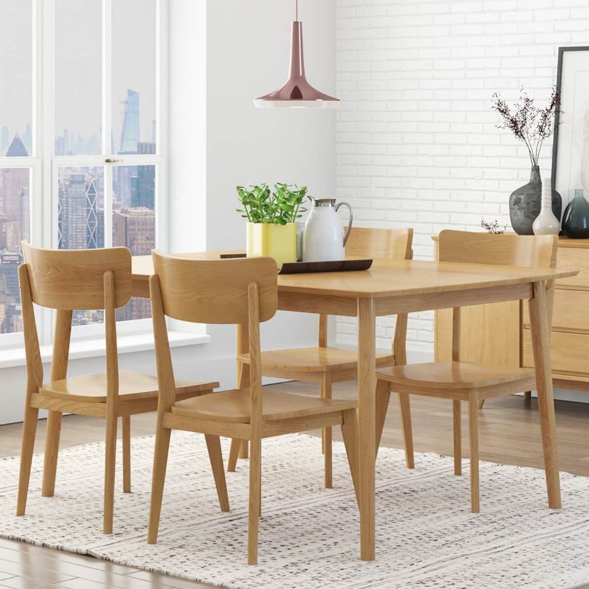 Picture of Omaha Mid Century Modern Dining Table Set