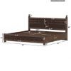Picture of Newari Rustic Solid Wood Traditional Hand-Carved Platform Bed