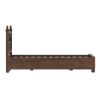 Picture of Newari Rustic Solid Wood Traditional Hand-Carved Platform Bed