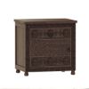 Picture of Newari Hand Carved Solid Wood Nightstand With 1 Drawer
