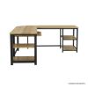 Picture of Kerman Solid Wood L Shaped Desk