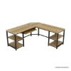 Picture of Kerman Solid Wood L Shaped Desk