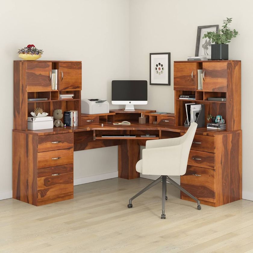 Picture of Lindsay Multi Functional L Shape Executive Desk with Storage