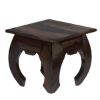 Picture of Santa Fe Rustic Solid Wood Square Opium End Table