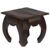 Picture of Santa Fe Rustic Solid Wood Square Opium End Table