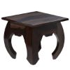Picture of Santa Fe Rustic Solid Wood Square Opium End Table